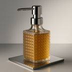 Porta Sabonete Líquido Vidro Transparente 370ml – Wolff Spike Luxo