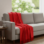 Manta para sofa capa para sofa Vermelho 210x110m
