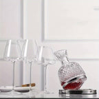 Taça de Vinho em Cristal Soprado à Mão - Elegante e Reutilizável, Ideal para Presente de Dia dos Namorados, Lavagem Manual, Multiuso para Vinho, Champanhe, Destilados, Copo para Ocasiões Especiais e Uso Diário, Decoração de Mesa