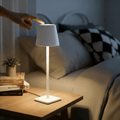 1 unidade Lâmpada de Mesa LED Recarregável Moderna Vintage 3V, Toque Regulável, Lâmpada de Jardim, Luz Noturna de Cabeceira, Luz de Ambiente para Restaurante