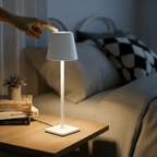 1 unidade Lâmpada de Mesa LED Recarregável Moderna Vintage 3V, Toque Regulável, Lâmpada de Jardim, Luz Noturna de Cabeceira, Luz de Ambiente para Restaurante