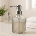 Porta Sabonete Líquido Vidro Transparente 370ml – Wolff Spike Luxo