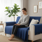 Manta para sofa capa para sofa Vermelho 210x110m