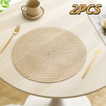 2/4/6 unidades de individual de linho para a primavera e o verão, individual de mesa resistente ao calor e lavável, bases para utensílios, bases para pratos, individual de mesa para decoração de casa
