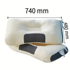 Protetor de pescoço travesseiro - Suporte de Pescoço com Design Ergonómico para Sono Profundo - Adequadas para Quem Dorme de Lado e de Costas - Desfrute de um Massagem Relaxante em Casa - Núcleo de Almofada Durável e Lavável na Máquina
