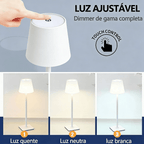 1 unidade Lâmpada de Mesa LED Recarregável Moderna Vintage 3V, Toque Regulável, Lâmpada de Jardim, Luz Noturna de Cabeceira, Luz de Ambiente para Restaurante
