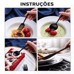 Conjunto de Talheres Elegância Inoxidável