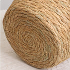 Cesto Cachepot de Palha Natural Com Forro De Plástico Para Vaso
