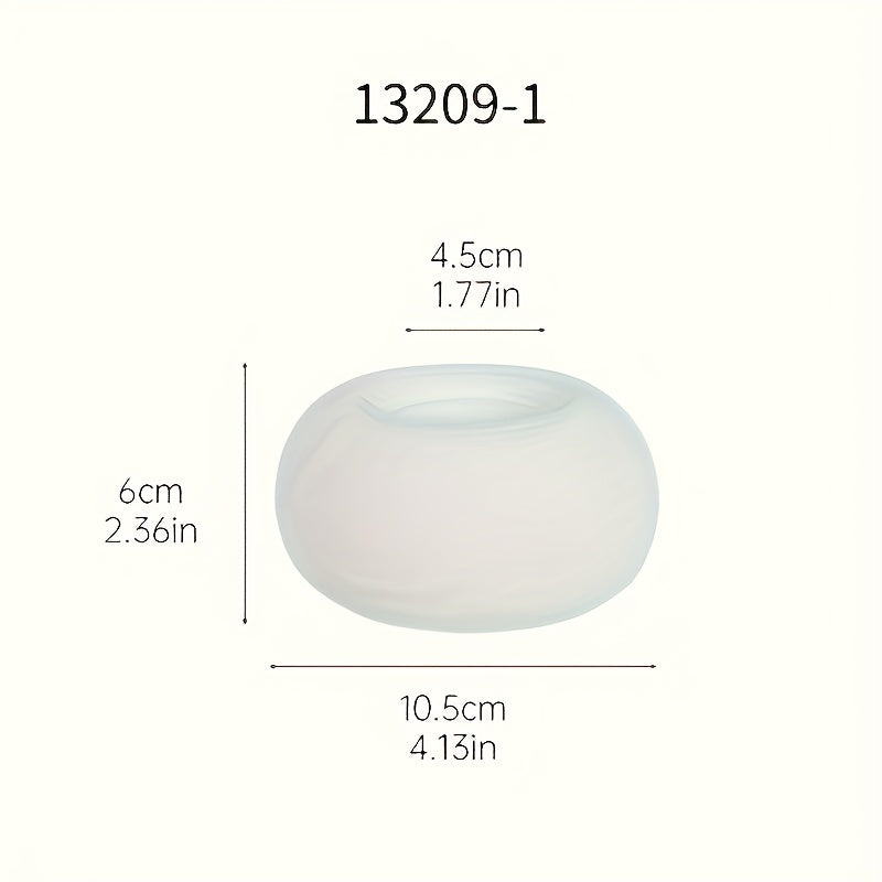 1 unidade de Porta-Velas Redondo de Cerâmica Branca Minimalista Moderno Estilo Nórdico, Adequado para Velas, Decoração de Mesa de Jantar Estilo Ins para Decoração de Casa para a Páscoa, Natal, Ação de Graças Decorações Suaves