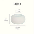 1 unidade de Porta-Velas Redondo de Cerâmica Branca Minimalista Moderno Estilo Nórdico, Adequado para Velas, Decoração de Mesa de Jantar Estilo Ins para Decoração de Casa para a Páscoa, Natal, Ação de Graças Decorações Suaves
