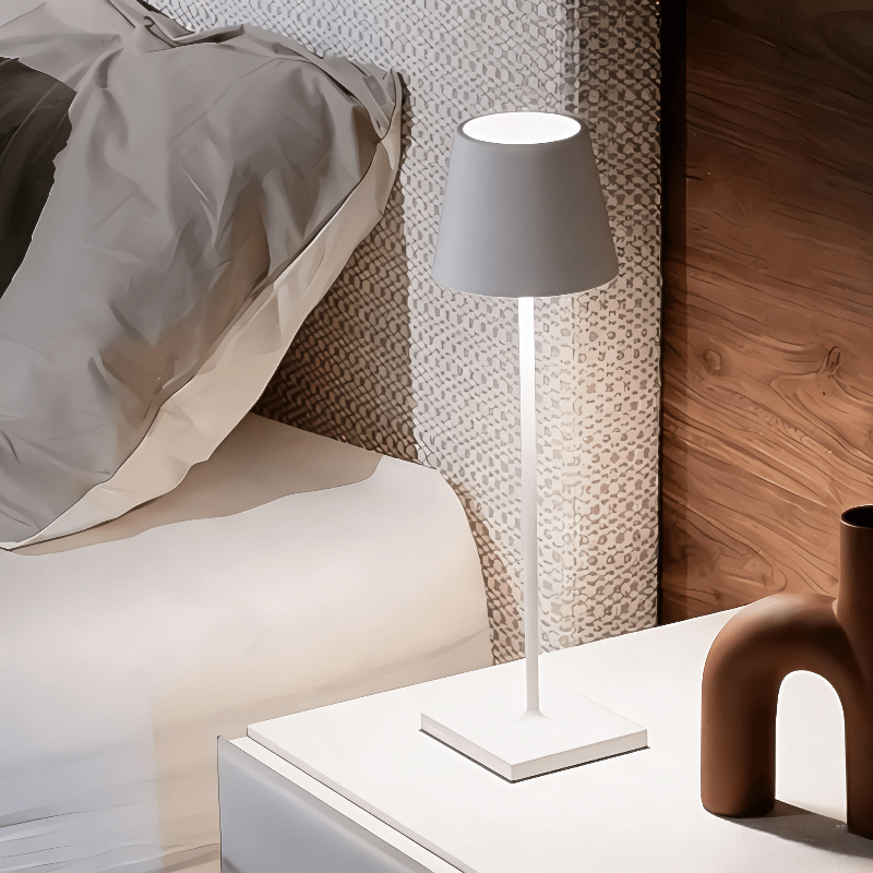 1 unidade Lâmpada de Mesa LED Recarregável Moderna Vintage 3V, Toque Regulável, Lâmpada de Jardim, Luz Noturna de Cabeceira, Luz de Ambiente para Restaurante