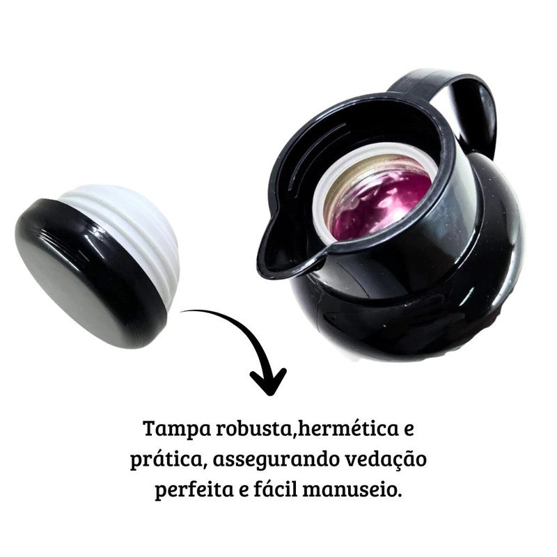 Mini Garrafa Térmica 300ml Durável Chá Café Água Leite