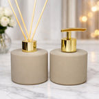 Kit lavabo Picolo Bege Modelo Luxo Com Porta Sabonete e Aromatizador de Ambiente