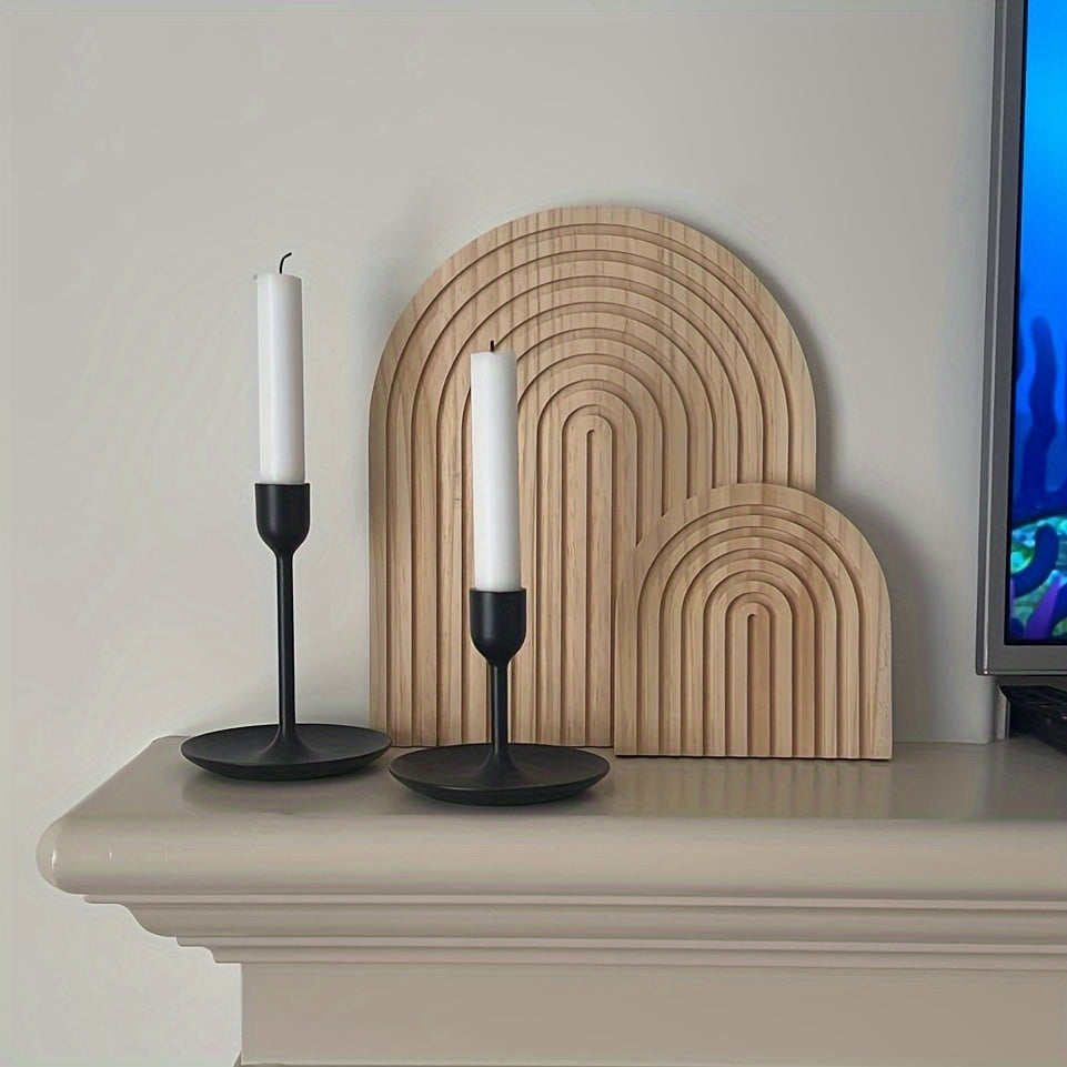 2 peças/conjunto Prateleira de Parede Decorativa, Arco de Arco-Íris de Madeira Estética Boho, Decoração para Casa, Decoração de Prateleira, Mesa, Cômoda, Lareira, para Sala de Estar, Quarto, Cozinha, Cafeteria, Presente para Casa Nova, Ação de Graças, Natal, Não para Contato com Alimentos