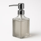 Porta Sabonete Líquido Vidro Transparente 370ml – Wolff Spike Luxo