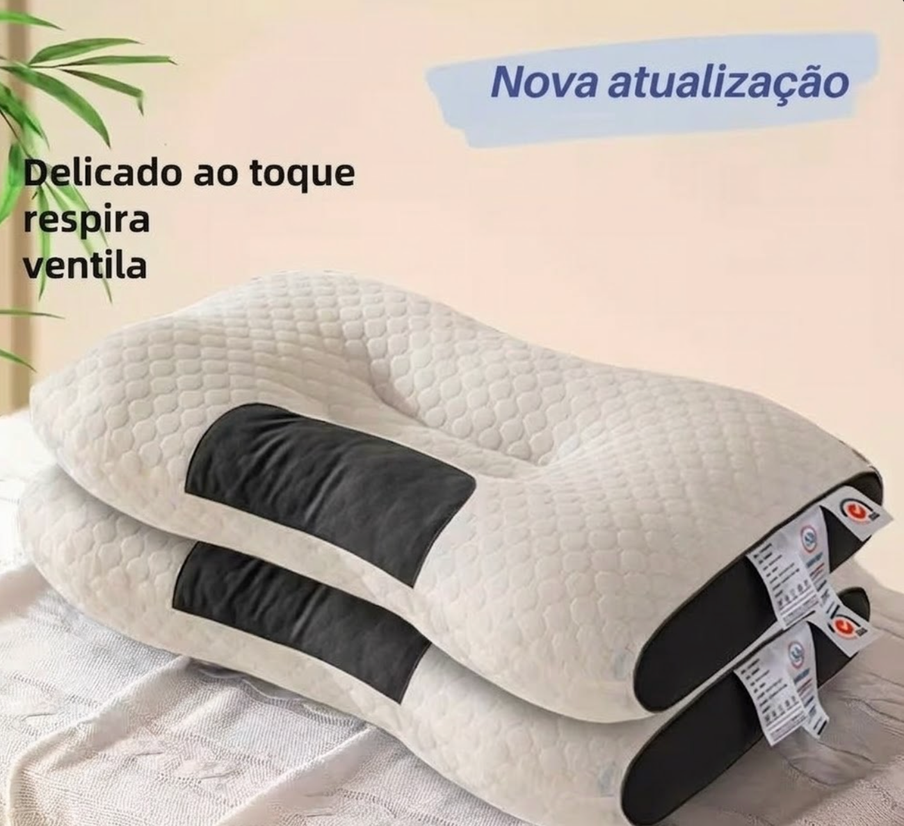 Travesseiro Ergonômico de Suporte Cervical