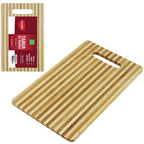 Tabua De Corte De Madeira / Bambu Multiuso Retangular 24x16