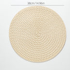 2/4/6 unidades de individual de linho para a primavera e o verão, individual de mesa resistente ao calor e lavável, bases para utensílios, bases para pratos, individual de mesa para decoração de casa