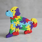 Quebra-cabeça Madeira Infantil Educativo Montessori Animais C/ 26 Peças Numeradas Brinquedo Didático