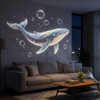 Projetor Portátil USB de Vida Marinha para Luz Noturna - Lâmpada Ambiente LED com Slides de Imagens Oceânicas Intercambiáveis (Baleia, Água-viva, Golfinho, Tartaruga) - Luz Noturna LED Romântica para Quarto, Sala de Estar, Teto do Carro - Decoração Criativa & Presente