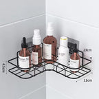 KIT 2 Prateleiras Suporte Com Alto Adesivos Para Parede Banheiro Cozinha Lavanderia Shampoo E Sabonete