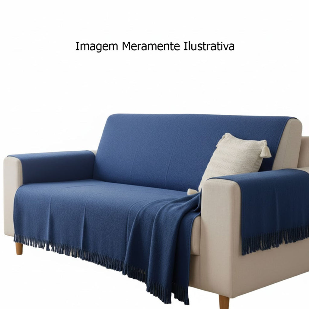 Manta para sofa capa para sofa Vermelho 210x110m
