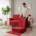 Manta para sofa capa para sofa Vermelho 210x110m