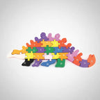 Quebra-cabeça Madeira Infantil Educativo Montessori Animais C/ 26 Peças Numeradas Brinquedo Didático