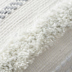 1 peça Fronha com Franjas e Tufadas em Jacquard com Fios Prateados, Estilo Moderno Minimalista Colorido para Sala de Estar, Quarto, Decoração de Casa, Lavável e Fácil de Limpar